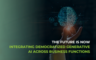 Explore the transformative potential of Democratized Generative AI in enterprises—how it reshapes innovation and operations.
