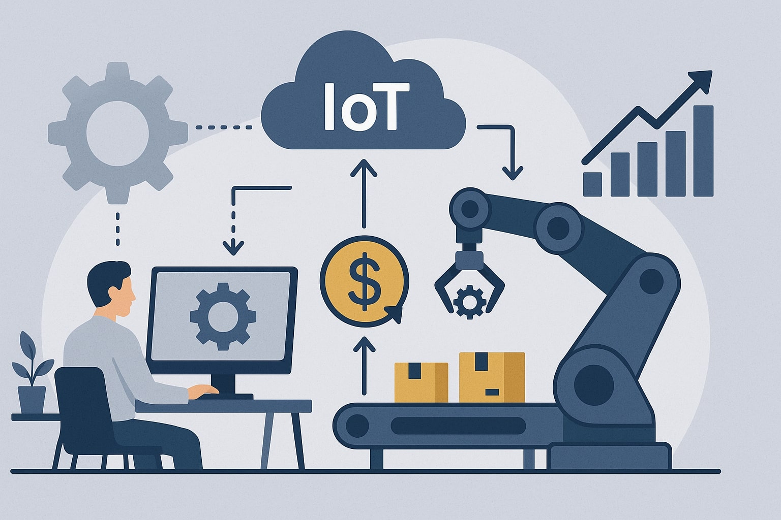 IoT process automation for manufacturing cost efficiency