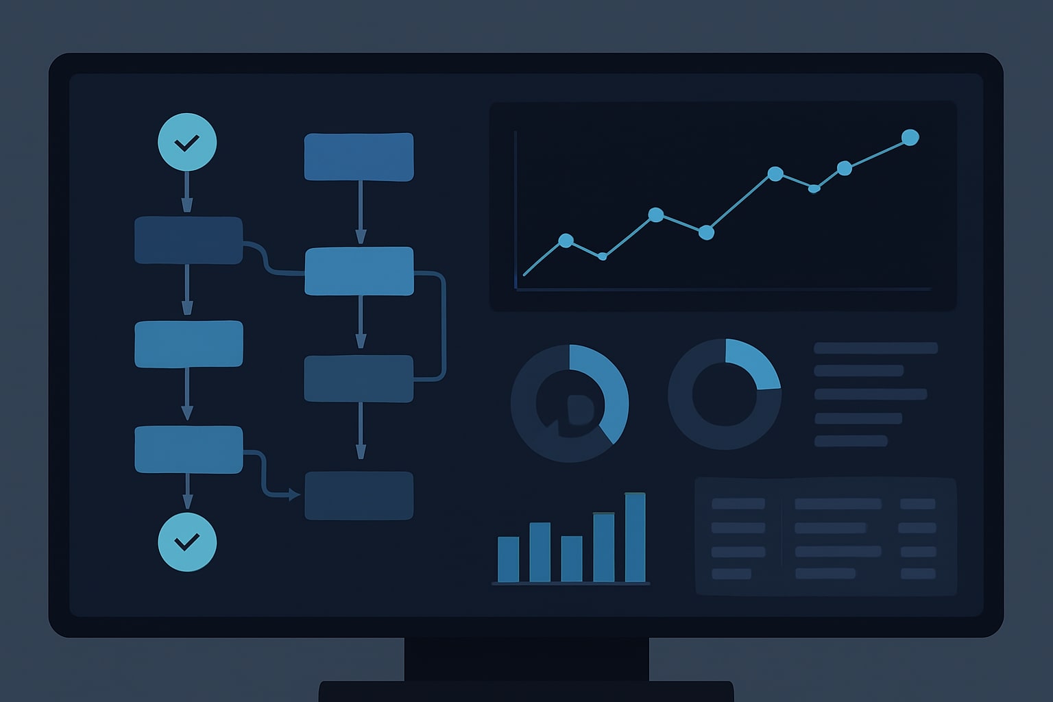 process automation dashboard for business efficiency